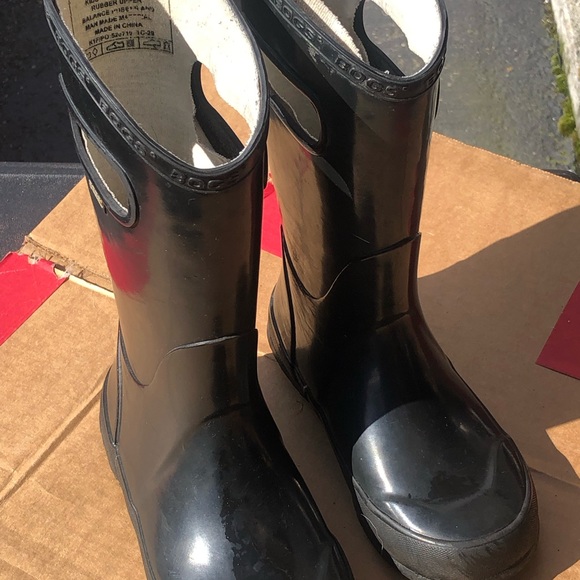 BOGS Kids Rubber Waterproof Rain Boot for Boys and Girls Shoe, Gray Size 13 - Picture 5 of 11